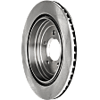 Rear, Driver or Passenger Side Brake Disc, Natural Finish, Plain Surface, Vented, 5 Lugs, 315 mm, Pro-Line Series