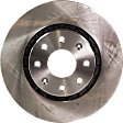 2007 Chevrolet Aveo - Front, Driver or Passenger Side Brake Disc, Natural Finish, Plain Surface, Vented, 4 Lugs, 256.03 mm, 1.6L 4Cyl, Pro-Line Series