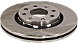 2007 Chevrolet Aveo - Front, Driver or Passenger Side Brake Disc, Natural Finish, Plain Surface, Vented, 4 Lugs, 256.03 mm, 1.6L 4Cyl, Pro-Line Series