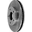Front, Driver or Passenger Side Brake Disc, Plain Surface, Vented, 5 Lugs, 275 mm, 4WD, Pro-Line Series