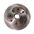 Front, Driver or Passenger Side Brake Disc, Plain Surface, Vented, 8 Lug Wheels, 12.49 in. Disc Diameter, 13 in. Rear Drum, Pro-Line Series