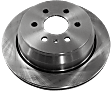 Rear, Driver or Passenger Side Brake Disc, Natural Finish, Plain Surface, Vented, 6 Lugs, 324 mm, Pro-Line Series