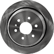 Rear, Driver or Passenger Side Brake Disc, Natural Finish, Plain Surface, Vented, 6 Lugs, 324 mm, Pro-Line Series