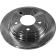 Rear, Driver or Passenger Side Brake Disc, Natural Finish, Plain Surface, Solid, 5 Lugs, 270.26 mm, Pro-Line Series