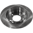 Rear, Driver or Passenger Side Brake Disc, Natural Finish, Plain Surface, Solid, 5 Lugs, 270.26 mm, Pro-Line Series