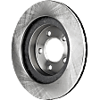 Front, Driver or Passenger Side Brake Disc, Plain Surface, Vented, For Models With 16 and 17 in. Wheels, Pro-Line Series