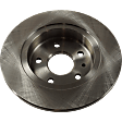 Rear, Driver or Passenger Side Brake Disc, Plain Surface, Solid, 5 Lugs, 263.91 mm, Pro-Line Series