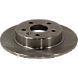 Rear, Driver or Passenger Side Brake Disc, Plain Surface, Solid, 5 Lugs, 263.91 mm, Pro-Line Series