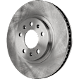 Front, Driver or Passenger Side Brake Disc, Plain Surface, Vented, 5 Lugs, 11.93 in. Disc Diameter, For Models With Standard Suspension, Pro-Line Series