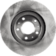 Front, Driver or Passenger Side Brake Disc, Plain Surface, Vented, 5 Lugs, 11.93 in. Disc Diameter, For Models With Standard Suspension, Pro-Line Series