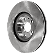 Front Brake Disc, Plain Surface, Vented, 5 Lugs, 13.58 in. Outside Disc Diameter, Pro-Line Series