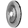 Rear, Driver or Passenger Side Brake Disc, Plain Surface, Vented, 5 Lugs, 14.37 in. Disc Diameter, Pro-Line Series