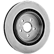 Rear, Driver or Passenger Side Brake Disc, Plain Surface, Vented, 5 Lugs, 14.37 in. Disc Diameter, Pro-Line Series