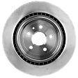 Rear, Driver or Passenger Side Brake Disc, Plain Surface, Vented, 5 Lugs, 14.37 in. Disc Diameter, Pro-Line Series