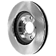 1997 Buick Park Avenue - Front, Driver or Passenger Side Brake Disc, Natural Finish, Plain Surface, Vented, 5 Lugs, 302.77 mm, 3.8L 6Cyl, Pro-Line Series