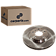 Front, Driver or Passenger Side Brake Disc, Plain Surface, Vented, 5 Lugs, 11.93 in. Disc Diameter, Pro-Line Series