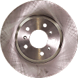 Front, Driver or Passenger Side Brake Disc, Plain Surface, Vented, 5 Lugs, 11.93 in. Disc Diameter, Pro-Line Series