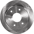 1990 Chevrolet K1500 - Front, Driver or Passenger Side Brake Disc, Natural Finish, Plain Surface, Vented, 6 Lugs, 294.89 mm, Extended Cab Pickup, 4.3L 6Cyl, Pro-Line Series