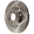 Front, Driver or Passenger Side Brake Disc, Natural Finish, Plain Surface, Vented, 5 Lugs, 295.91 mm, Pro-Line Series