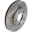 2003 Chevrolet Malibu - Front, Driver or Passenger Side Brake Disc, Natural Finish, Cross-drilled and Slotted, Vented, 5 Lugs, 277.88 mm, 3.1L 6Cyl, Pro-Line Series