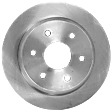 Rear, Driver or Passenger Side Brake Disc, Plain Surface, Vented, 6 Lugs, 12.8 In., Pro-Line Series