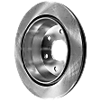 Rear, Driver or Passenger Side Brake Disc, Plain Surface, Vented, 6 Lugs, 12.8 In., Pro-Line Series
