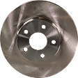 Front, Driver or Passenger Side Brake Disc, Natural Finish, Plain Surface, Vented, 5 Lugs, 259.08 mm, Pro-Line Series