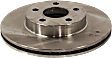 Front, Driver or Passenger Side Brake Disc, Natural Finish, Plain Surface, Vented, 5 Lugs, 259.08 mm, Pro-Line Series