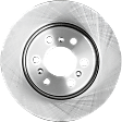 Front, Driver or Passenger Side Brake Disc, Natural Finish, Plain Surface, Vented, 6 Lugs, 296.93 mm, Pro-Line Series
