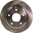 Front, Driver or Passenger Side Brake Disc, Plain Surface, Vented, 5 Lug Wheels, 12.28 in. Disc Diameter, Pro-Line Series
