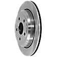 2023 Dodge Durango - Rear, Driver or Passenger Side Brake Disc, Natural Finish, Plain Surface, Vented, 5 Lugs, 329.95 mm, 3.6L 6Cyl, Pro-Line Series