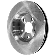 2013 Dodge Durango - Front, Driver or Passenger Side Brake Disc, Natural Finish, Plain Surface, Solid, 5 Lugs, 329.95 mm, Except Heavy Duty Brakes, 5.7L 8Cyl, Pro-Line Series