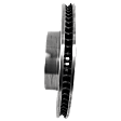 Front, Driver or Passenger Side Brake Disc, Cross-Drilled and Slotted, Solid, 5 Lugs, With 330mm Front Rotors, Pro-Line Series