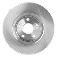 Front, Driver or Passenger Side Brake Disc, Plain Surface, Vented, 5 Lugs, 13.78 in. Disc Diameter, 350mm Front Disc, Pro-Line Series