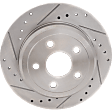 2017 Jeep Grand Cherokee - Rear, Driver or Passenger Side Brake Disc, Cross-drilled and Slotted, Solid, 5 Lugs, 330 mm, 5.7L 8Cyl, Pro-Line Series