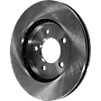 Front, Driver or Passenger Side Brake Disc, Plain Surface, Vented, 5 Lugs, For Models with 282mm Front Disc, Pro-Line Series