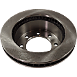 Front, Driver or Passenger Side Brake Disc, Plain Surface, Vented, 8 Lugs, 326.39 mm, Pro-Line Series
