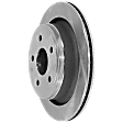 Rear, Driver or Passenger Side Brake Disc, Natural Finish, Plain Surface, Vented, 5 Lugs, 352.04 mm, Pro-Line Series