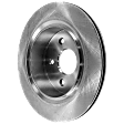 Rear, Driver or Passenger Side Brake Disc, Natural Finish, Plain Surface, Vented, 5 Lugs, 352.04 mm, Pro-Line Series