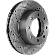 2016 Ram 2500 - Front, Driver or Passenger Side Brake Disc, Cross-drilled and Slotted, Vented, 8 Lugs, 360 mm, 6.4L 8Cyl, Pro-Line Series