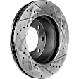 2016 Ram 2500 - Front, Driver or Passenger Side Brake Disc, Cross-drilled and Slotted, Vented, 8 Lugs, 360 mm, 6.4L 8Cyl, Pro-Line Series