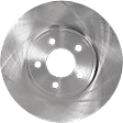 Front, Driver or Passenger Side Brake Disc, Plain Surface, Vented, 5 Lugs, 12.01 In., Pro-Line Series
