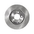 Front, Driver or Passenger Side Brake Disc, Plain Surface, Vented, 5 Lugs, 12.01 In., Pro-Line Series