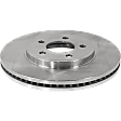 Front, Driver or Passenger Side Brake Disc, Plain Surface, Vented, 5 Lugs, 12.01 In., Pro-Line Series