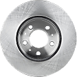 1995-1997 Lincoln Town Car - Front, Driver or Passenger Side Brake Disc, Plain Surface, Vented, 5 Lug Wheels, 11.45 in. Disc Diameter, Pro-Line Series