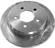 Rear, Driver or Passenger Side Brake Disc, Natural Finish, Plain Surface, Solid, 5 Lugs, 284.99 mm, 4.6L, 8Cyl, Pro-Line Series