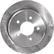 Rear, Driver or Passenger Side Brake Disc, Natural Finish, Plain Surface, Solid, 5 Lugs, 284.99 mm, 4.6L, 8Cyl, Pro-Line Series