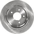 Rear, Driver or Passenger Side Brake Disc, Natural Finish, Plain Surface, Solid, 5 Lugs, 284.99 mm, 4.6L, 8Cyl, Pro-Line Series