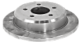 Rear, Driver or Passenger Side Brake Disc, Natural Finish, Plain Surface, Solid, 5 Lugs, 284.99 mm, 4.6L, 8Cyl, Pro-Line Series