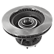 Front, Driver or Passenger Side Brake Disc, Plain Surface, Vented, 8 Lug Wheels, 13.03 in. Disc Diameter, Dual Rear Wheels, Pro-Line Series